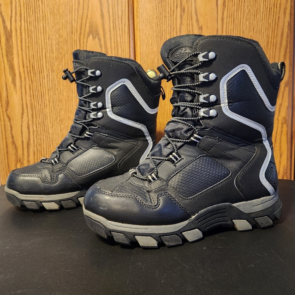 Northwest Territory Black Winter Snow Boots